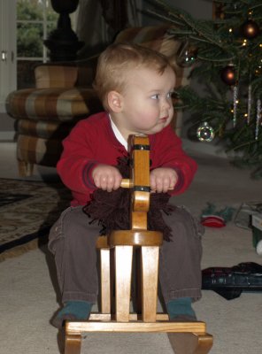 Noah on the rocking horse