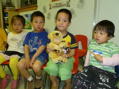 聚聚帶Cuddles班熊去團契
