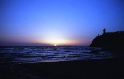 sunset at Ruby Beach in Washington State