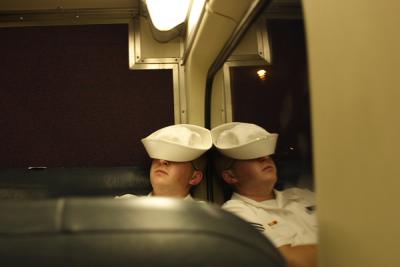 sleeping on the train is a tradition
