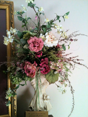 Close-up of dresser flowers