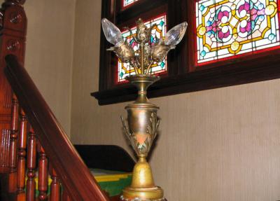 Banister light fixture