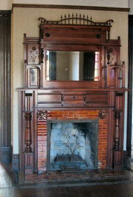Front room fireplace
