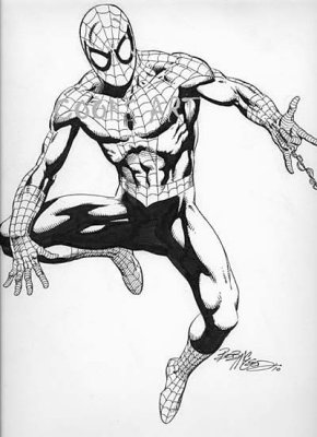 Bob McLeod pen & inked this 'SpiderMan 11x14 for me at Megacon 2011