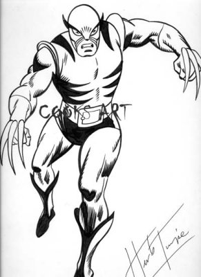 Herb Trimpe did this 11x17 pen&ink of Wolverine for me at a show in Ohio in 2010 (or 2009?)