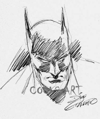  Dick Giordano - the Late Great Dick G. did this Bat Man for me at the last show he did in Miami 2009 - RIP Dick :-(