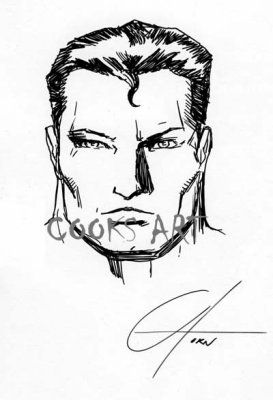 Greg Horn inked this ‘Superman’ sketch for me at a Comic Store appearance....