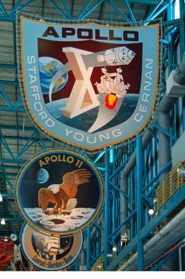 Flags Commemorating Various Apollo Missions