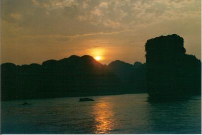 Sunset Halong Bay, Vietnam july 2001