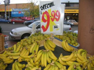 22 may The price of bananas