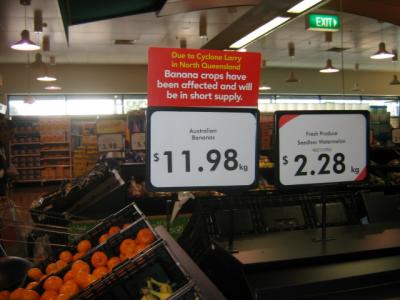 1 june The price of the bananas is even higher