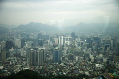 Seoul from Namsan tower