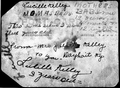 WRITING ON BACK OF MOM'S PHOTO