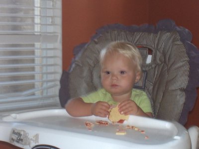 Annie eating poptarts