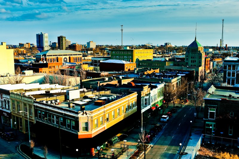 Downtown Champaign from M2