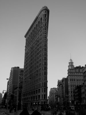 Flat Iron at Dawn Black and White 2