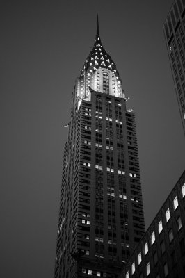 Chrysler Building BW