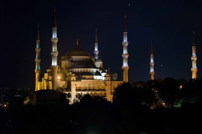 The Blue Mosque at Night