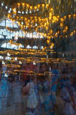 Hagia Sophia Crowd in Motion