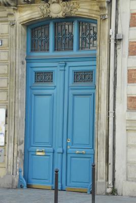 Blue Paris Door