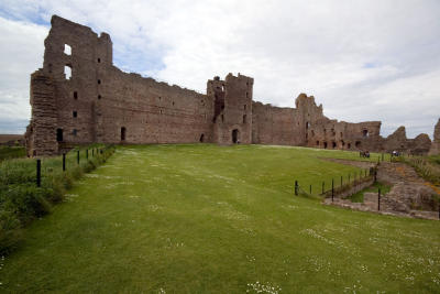 Tantallon Castle wall from inside