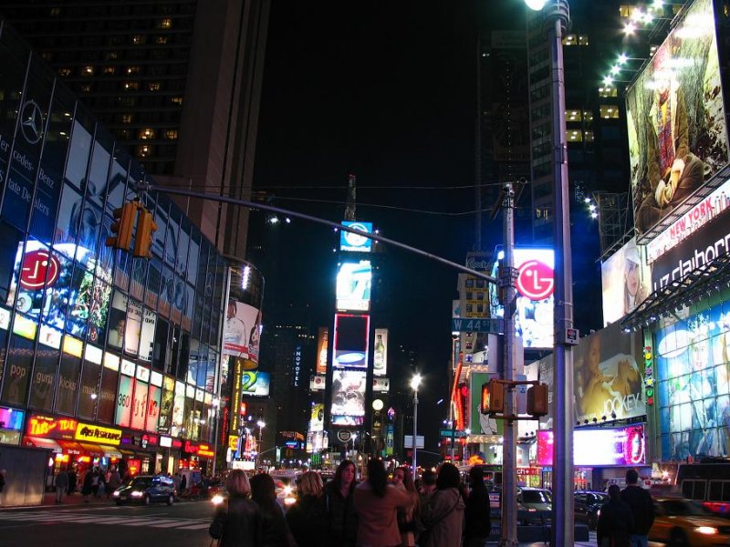 Times Square at night