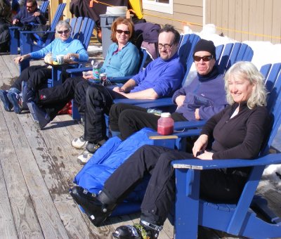 Lunch hour on the deck