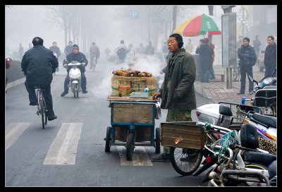 Seller of Baked Sweet Potatoes