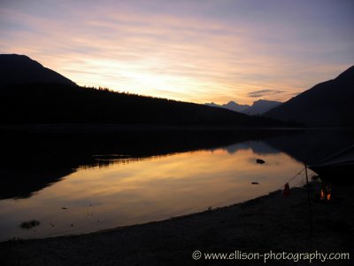 Sunrise at Bush Arm (Kinbasket Lake)