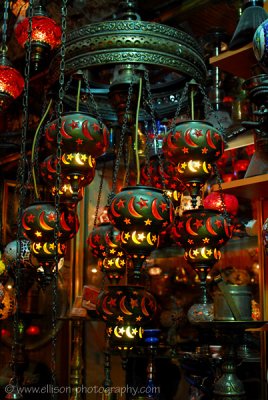 Mesmerising lamps at the Grand Bazaar