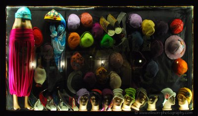 Colourful shop window at Kk Ayasofya Caddesi