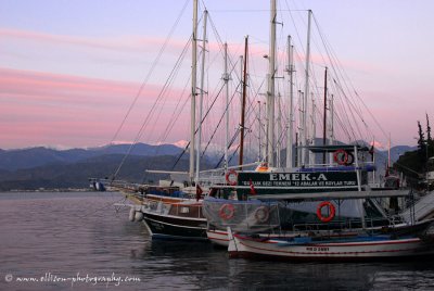 Fethiye marina sunset