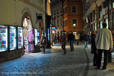 late-night shopping in the Old Town