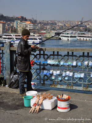 Fisherman on Galata Bridge