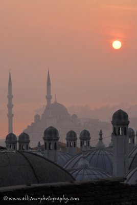 Sunrise from Sleymaniye Mosque wall