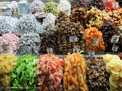 Dried fruits at the Spice Bazaar