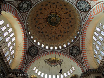 Ceiling inside Sleymaniye Mosque