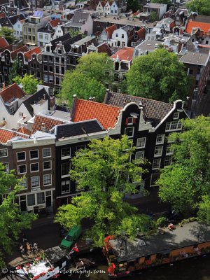 view of the Prinsengracht  from the Westerkerk