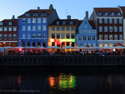 nightfall at Nyhavn