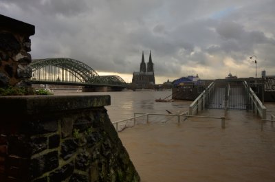 Rhine Flooding, Cologne