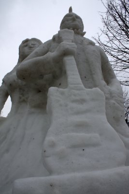 Navy Pier: Snow Sculptures