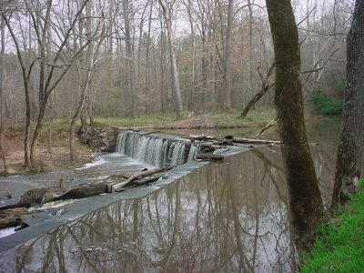 Dam on Cane Creek at McBane Mill