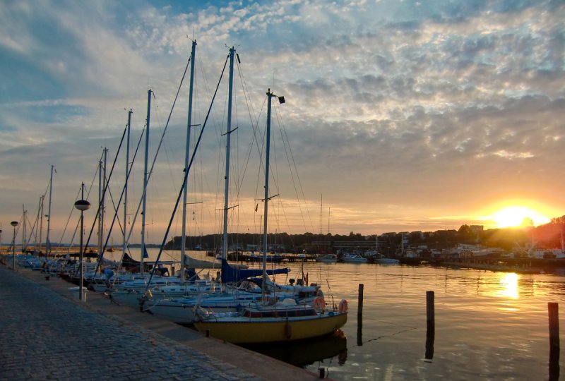 Harbor sundown