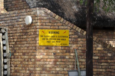Intended to keep the animals inside the park