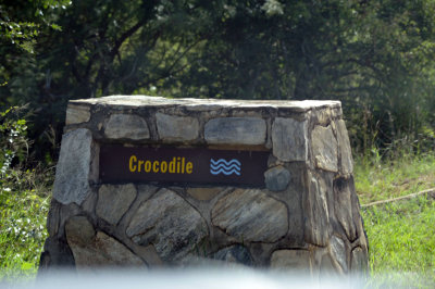 Crocodile river inside the reserve