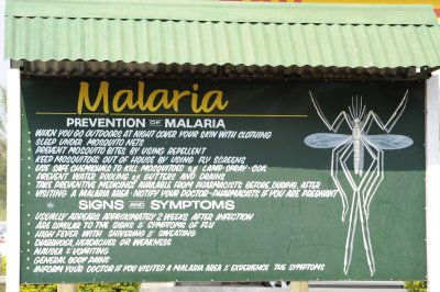 Malaria still a problem in this area during the rainy season