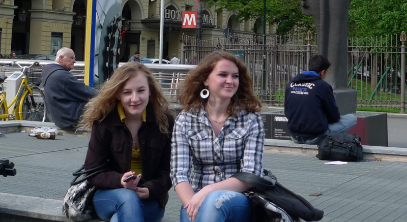 Guys in street
