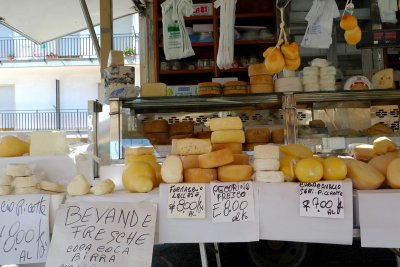 Cheese at street market