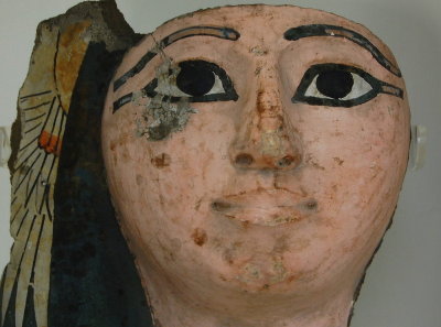 Painted mummy mask