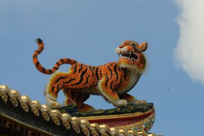 Sept 22 Tiger on the temple